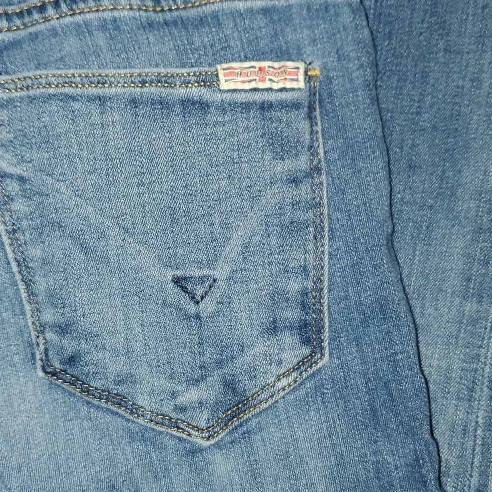 Hudson Stretch Skinny Med Wash Blue Denim Jeans